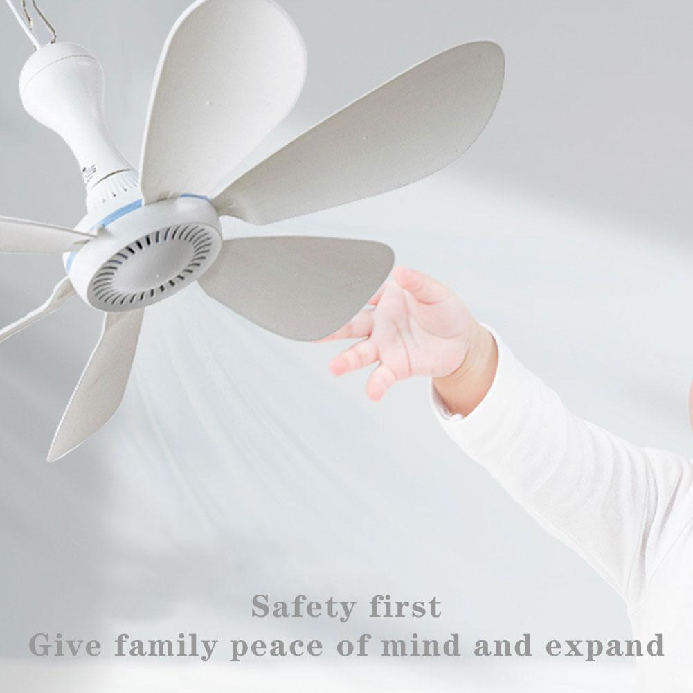 Silent 6 Leaves USB Powered Ceiling Canopy Fan for Camping Bed Dormitory Tent