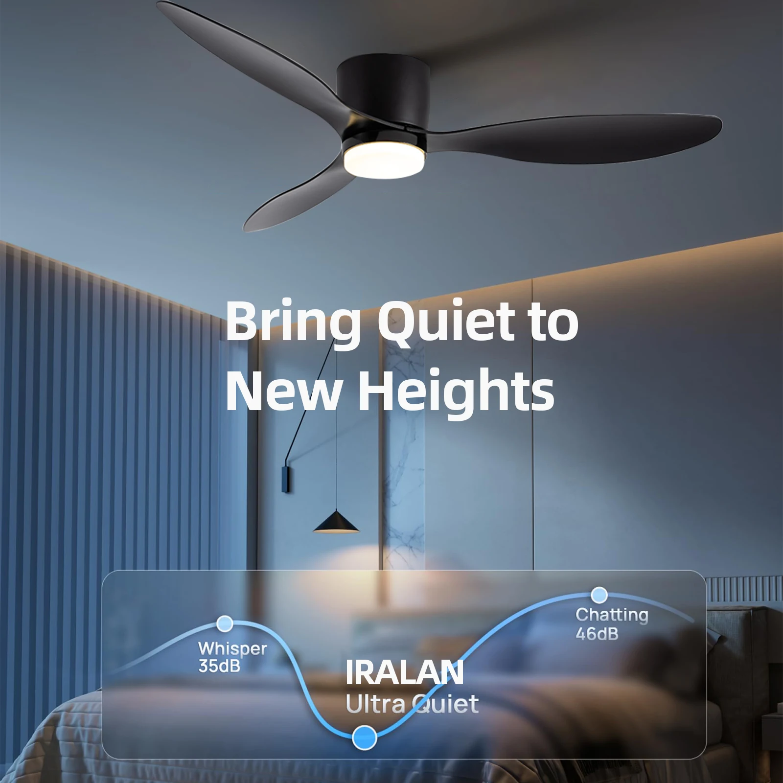 Silent and Powerful Ceiling Fan 6-Speed Smart Dimming LED Ceiling Fan Lighting Bedroom Room Lamps Living Room Lights Silent and Powerful Ceiling Fan 6-Speed Smart Dimming LED Ceiling Fan Lighting Bedroom Room Lamps Living Room Lights