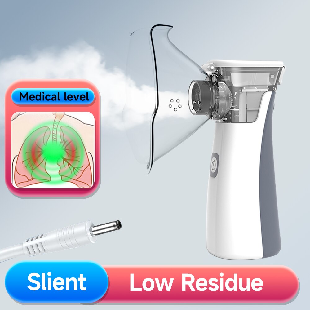 Silent Mesh Handheld Nebulizer Asthma Inhaler Atomizer Mini Portable Nebulizer Humidifier Children Health Care Silent Mesh Handheld Nebulizer Asthma Inhaler Atomizer Mini Portable Nebulizer Humidifier Children Health Care
