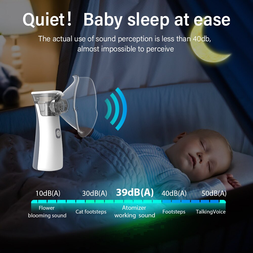 Silent Mesh Handheld Nebulizer Asthma Inhaler Atomizer Mini Portable Nebulizer Humidifier Children Health Care Silent Mesh Handheld Nebulizer Asthma Inhaler Atomizer Mini Portable Nebulizer Humidifier Children Health Care
