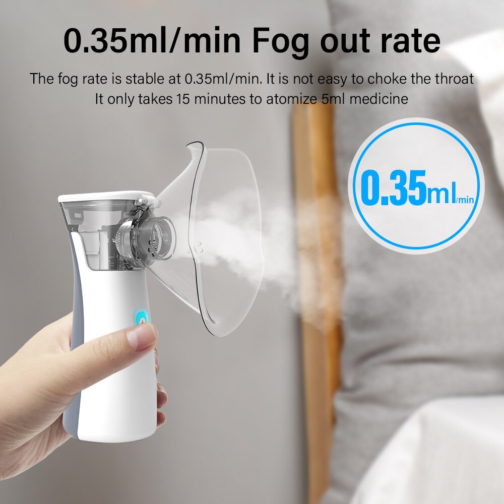 Silent Mesh Handheld Nebulizer Asthma Inhaler Atomizer Mini Portable Nebulizer Humidifier Children Health Care Silent Mesh Handheld Nebulizer Asthma Inhaler Atomizer Mini Portable Nebulizer Humidifier Children Health Care