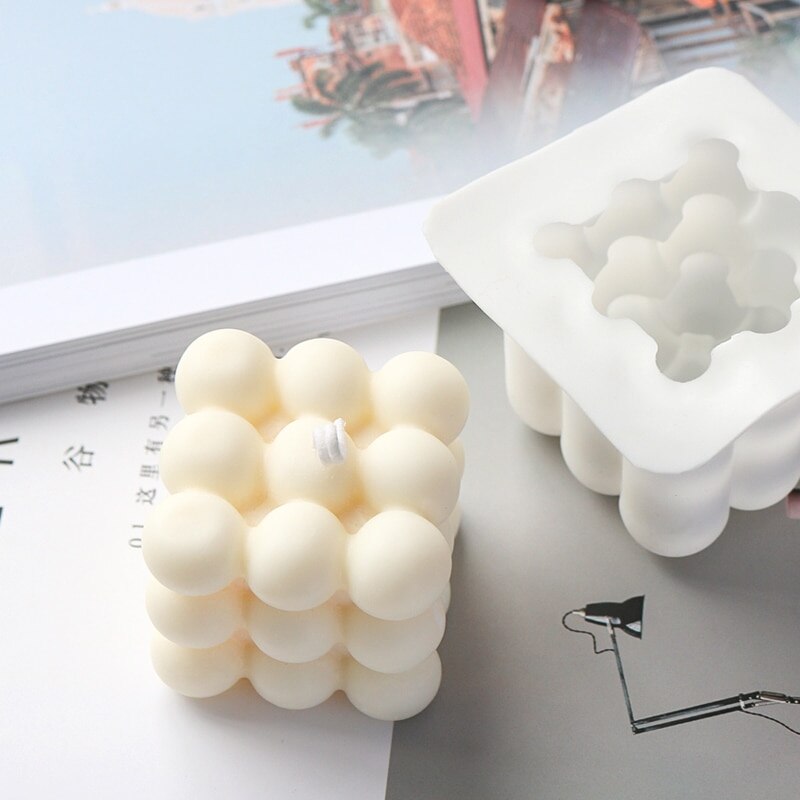 Silicone 3D Bubble Candle Mold