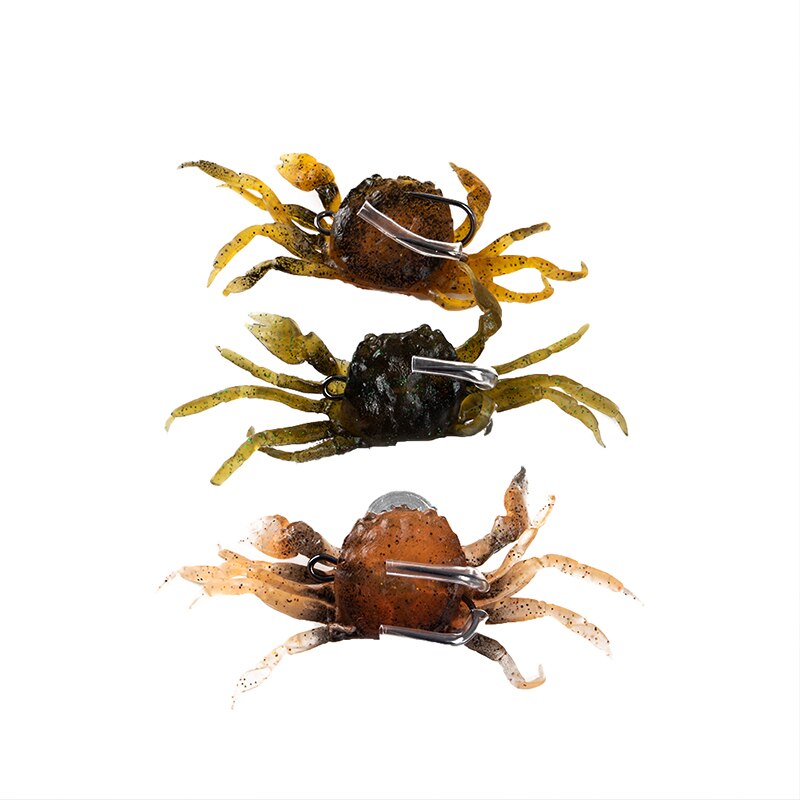 Silicone 3D Crab Lure with Hook Silicone 3D Crab Lure with Hook