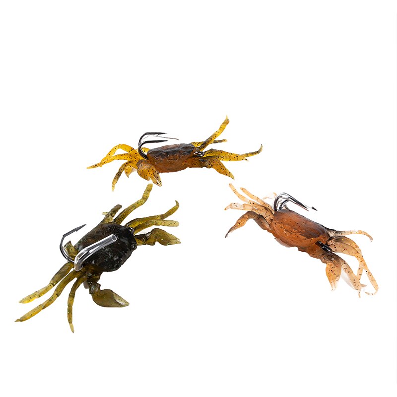 Silicone 3D Crab Lure with Hook Silicone 3D Crab Lure with Hook
