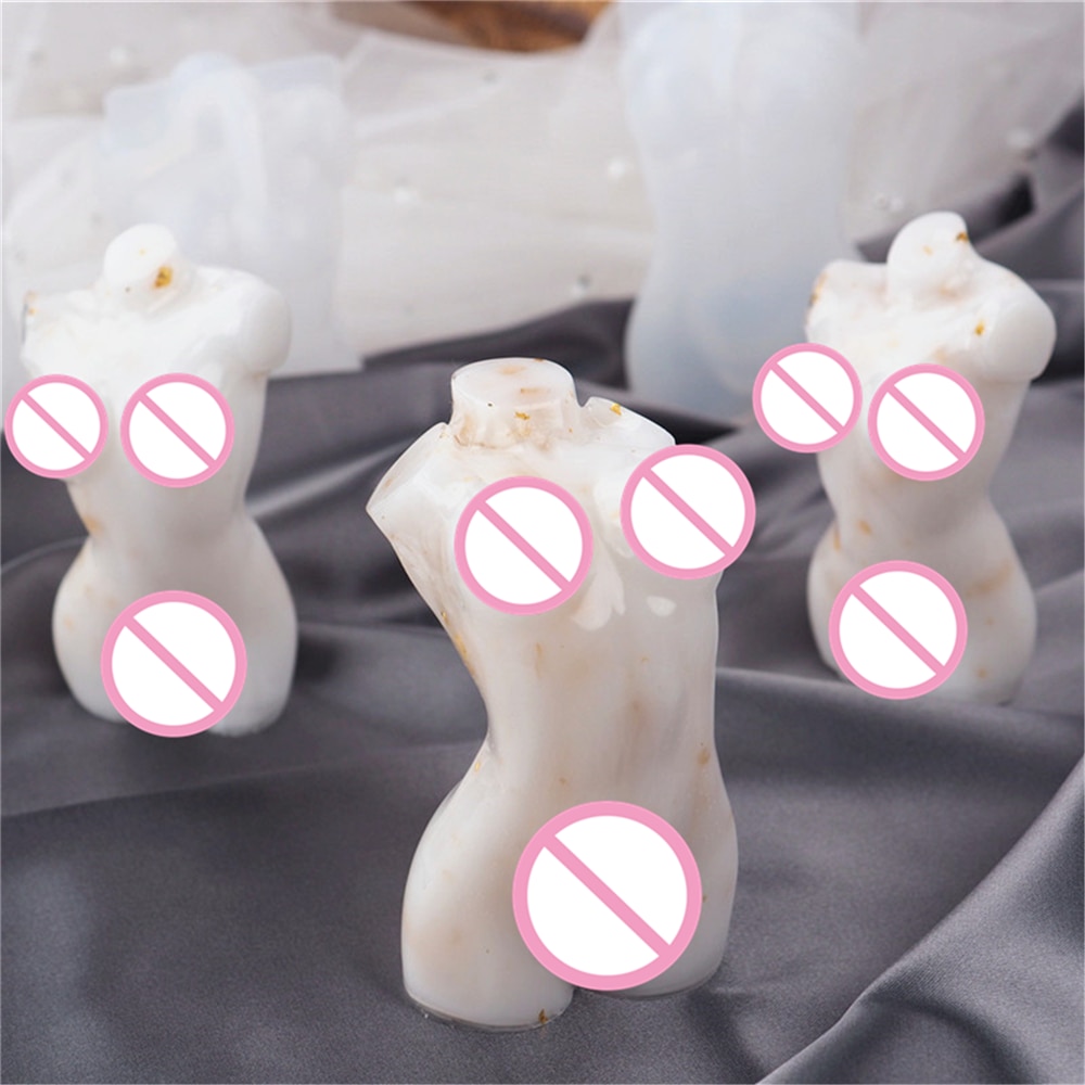 Silicone 3D Female Body Candle Mold Silicone 3D Female Body Candle Mold