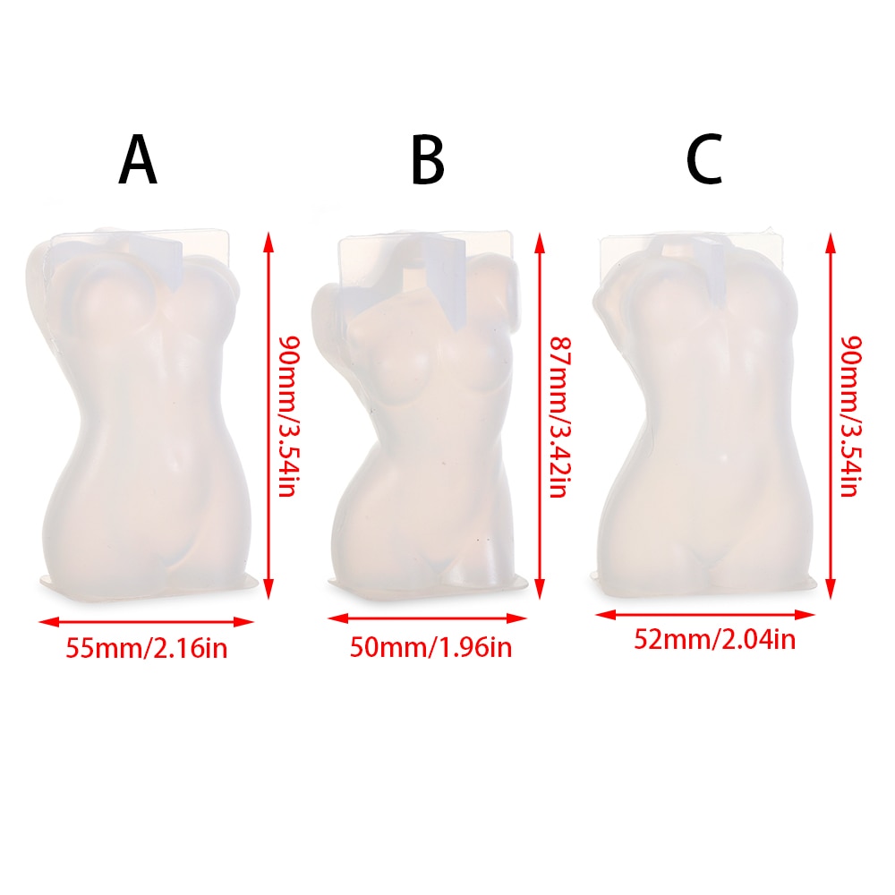 Silicone 3D Female Body Candle Mold Silicone 3D Female Body Candle Mold