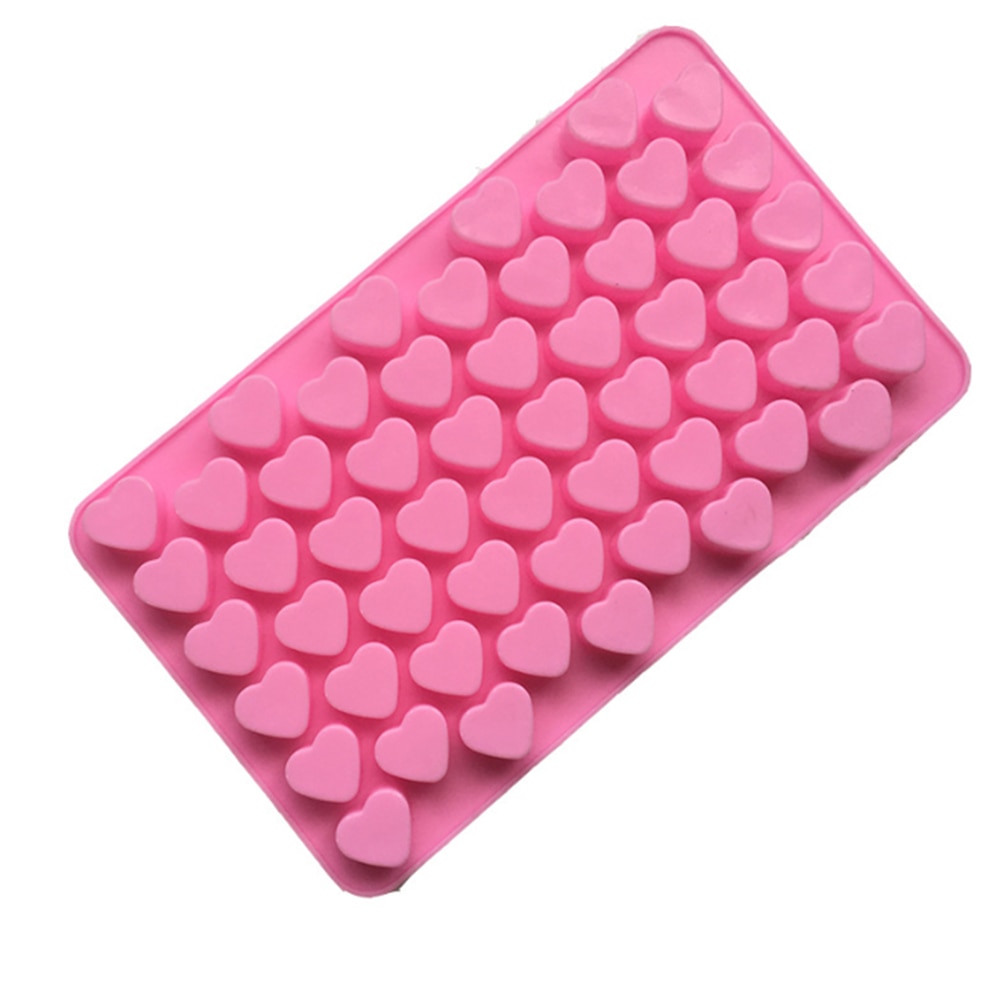 Silicone 55 Slot Heart Ice Cube Tray Silicone 55 Slot Heart Ice Cube Tray