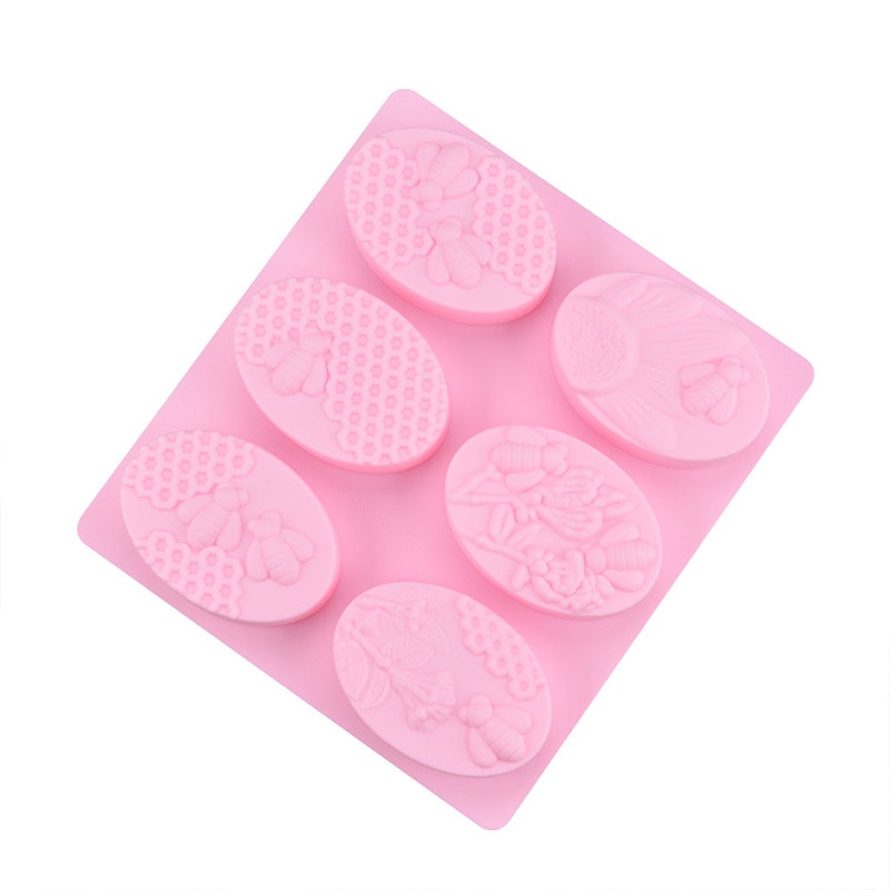Silicone 6 Cavity Honeycomb Soap Mold