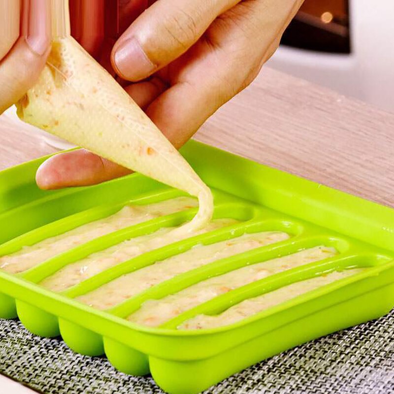 Silicone 6 Grid Hot Dog Mold