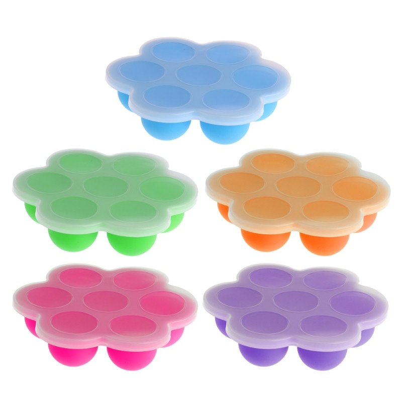 Silicone Baby Food Tray with Lid Silicone Baby Food Tray with Lid