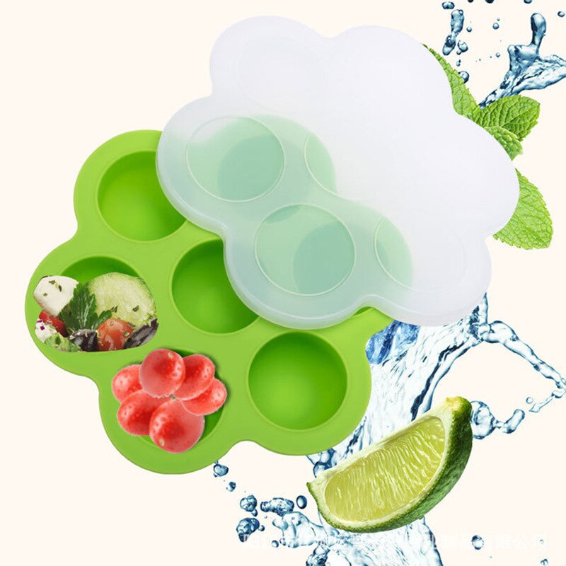 Silicone Baby Freezer Tray with Lid Silicone Baby Freezer Tray with Lid