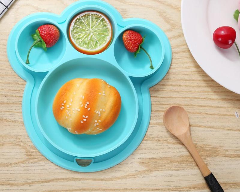 Silicone Baby Plate Feeding Bowl Silicone Baby Plate Feeding Bowl