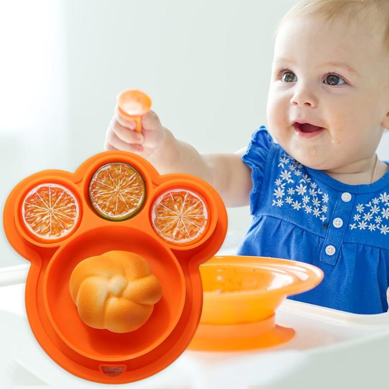 Silicone Baby Plate Feeding Bowl Silicone Baby Plate Feeding Bowl