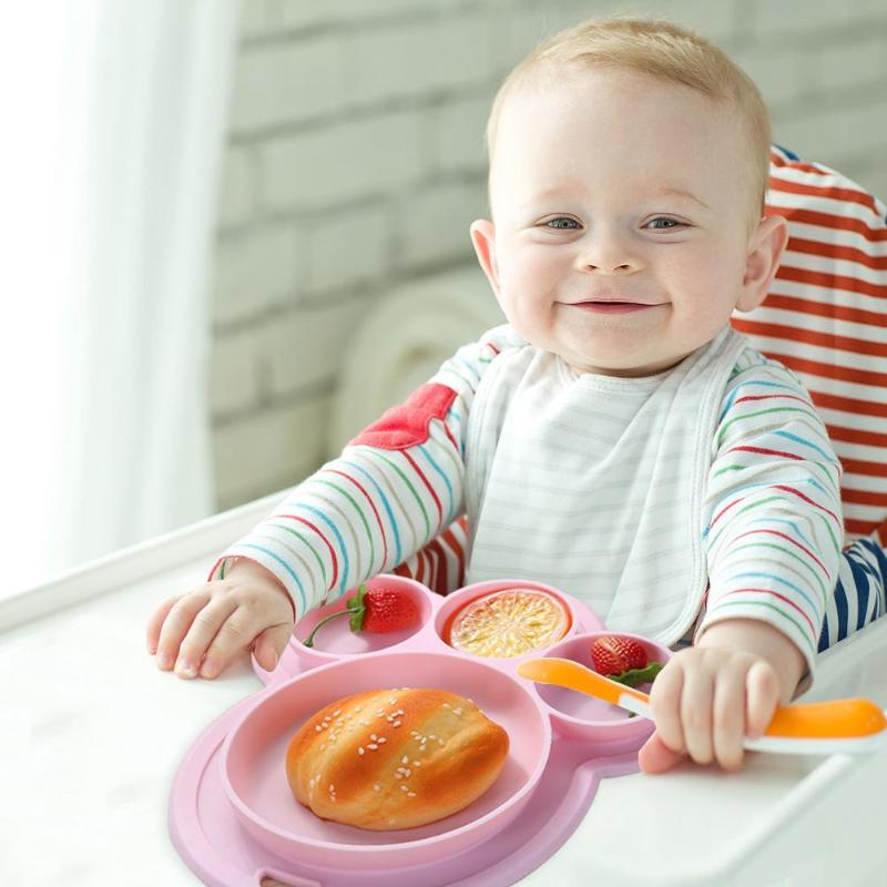 Silicone Baby Plate Feeding Bowl Silicone Baby Plate Feeding Bowl