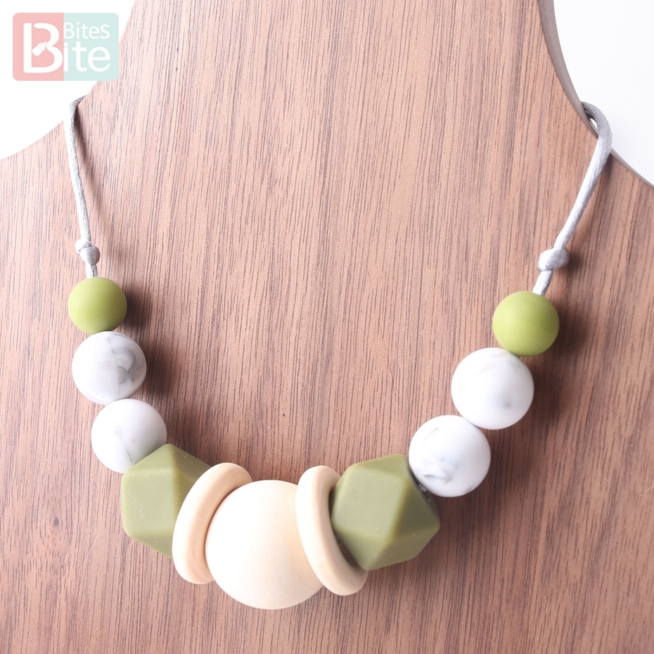 Silicone Baby Teether Necklace Silicone Baby Teether Necklace