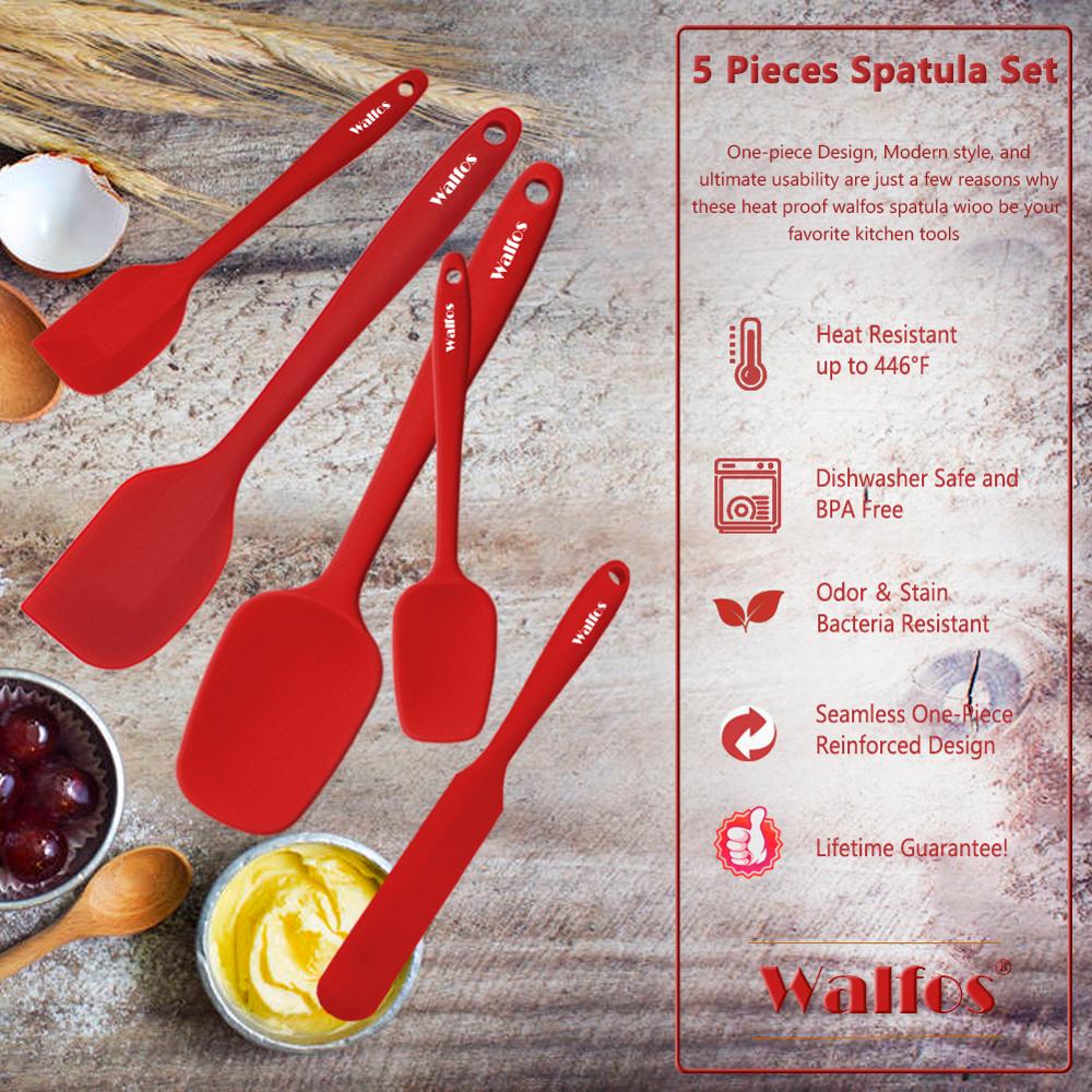 Silicone Baking Spatula Set (5 Pcs) Silicone Baking Spatula Set (5 Pcs)