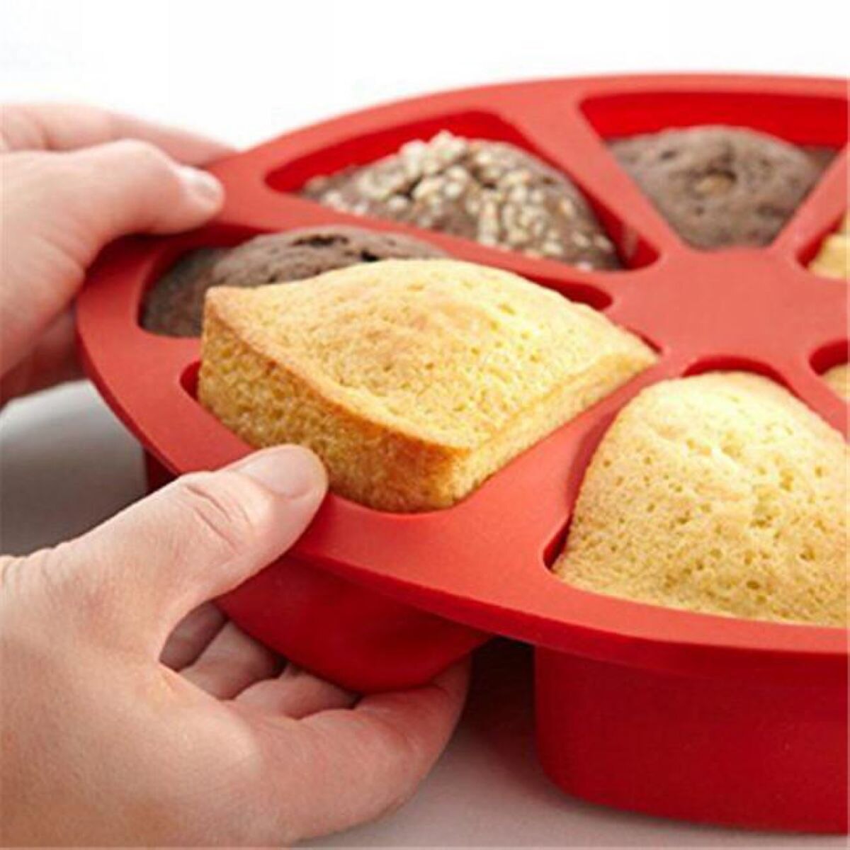 Silicone Baking Tray Cake Slice Mold Silicone Baking Tray Cake Slice Mold