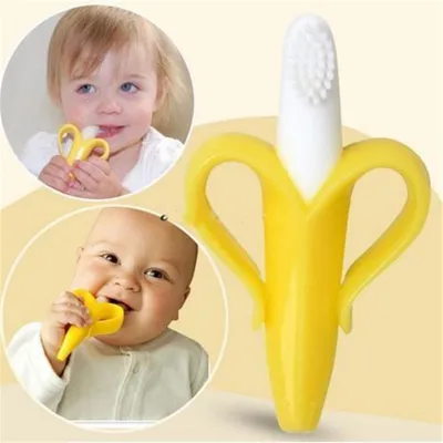 Silicone Banana Toothbrush Teether