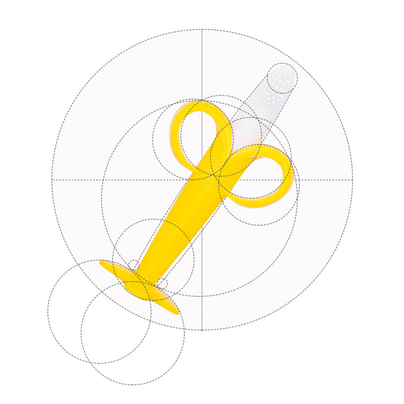 Silicone Banana Toothbrush Teether Silicone Banana Toothbrush Teether