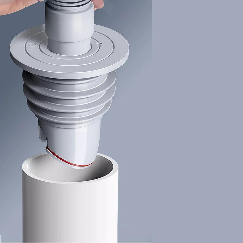 Silicone Bathroom Sewer Seal Ring Kitchen Sink Sewer Pipe Plug Washing Machine Anti-odor Leakage Floor Drain Connector
