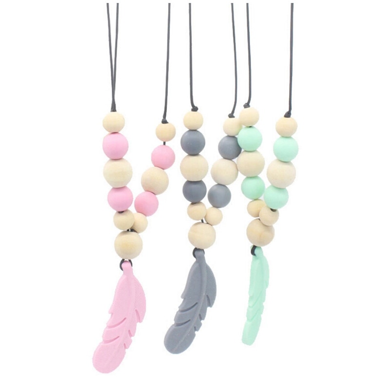 Silicone Beads Mom Teething Necklace Silicone Beads Mom Teething Necklace