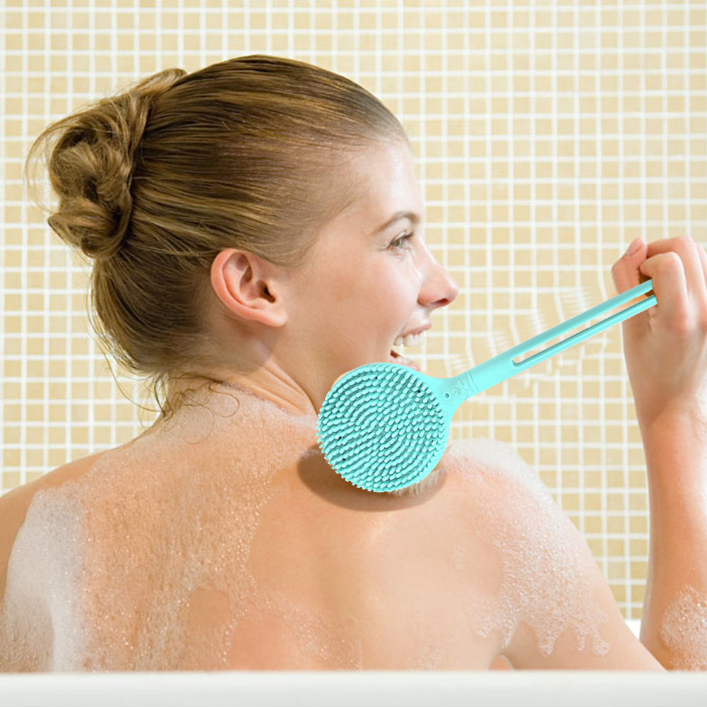 Silicone Body Scrub Brush with Handle Silicone Body Scrub Brush with Handle