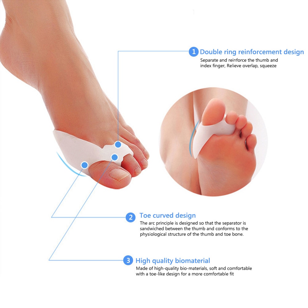 Silicone Bunion Pads Hallux Correctors (2 pcs) Silicone Bunion Pads Hallux Correctors (2 pcs)