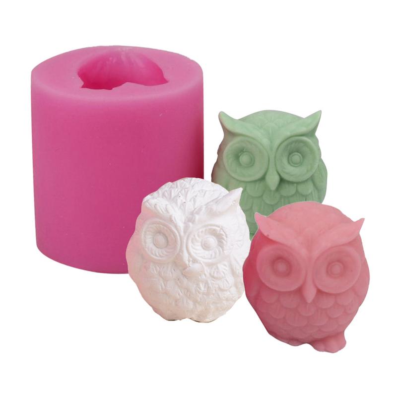 Silicone Candle Mold Owl Design