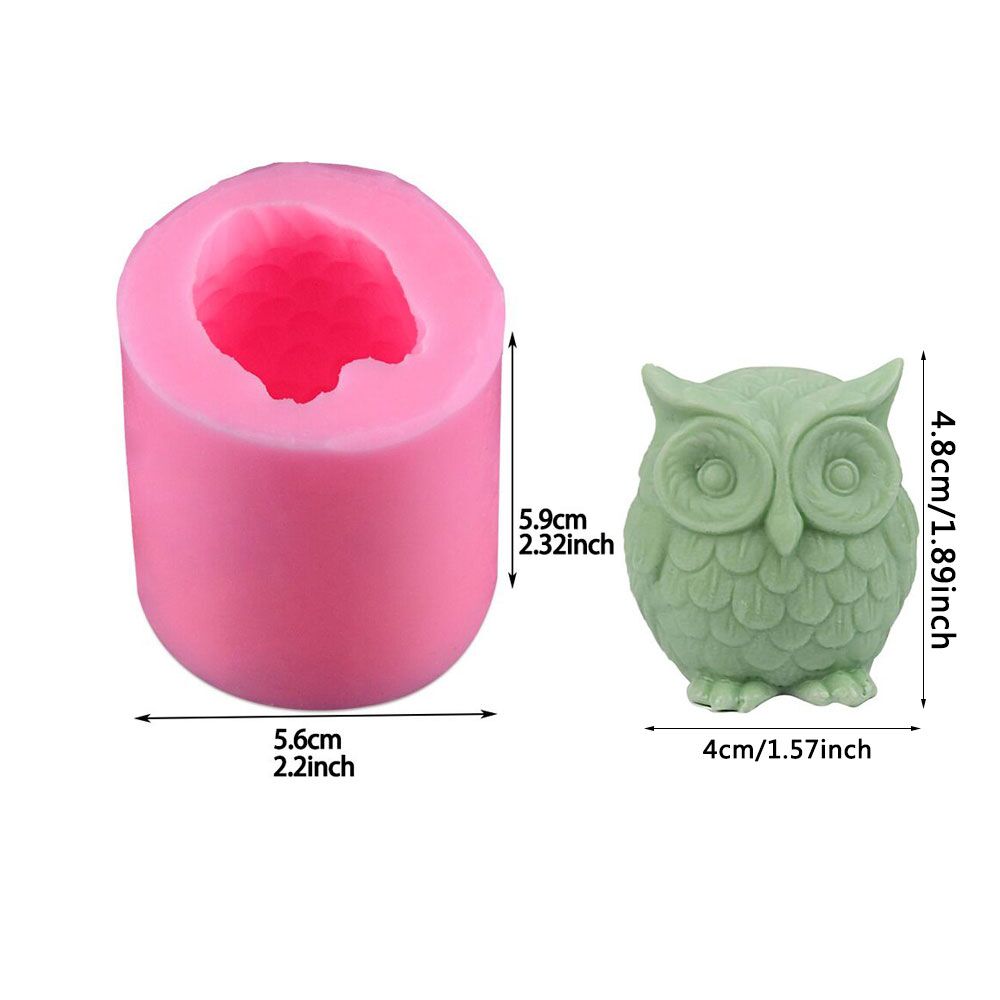 Silicone Candle Mold Owl Design