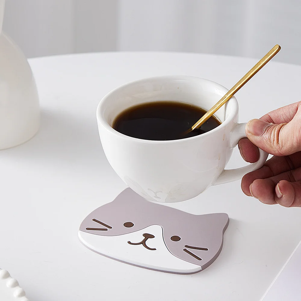 Silicone Cat Drink Coaster Silicone Cat Drink Coaster