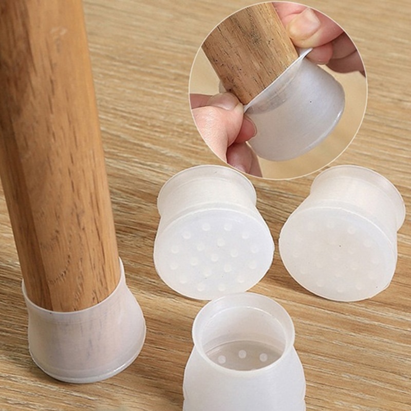 Silicone Chair Leg Covers Anti Slip Pads (20 Pcs)