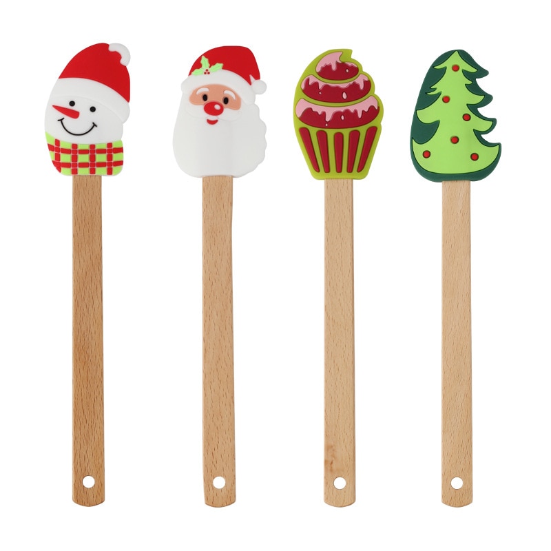 Silicone Christmas Holiday Spatula