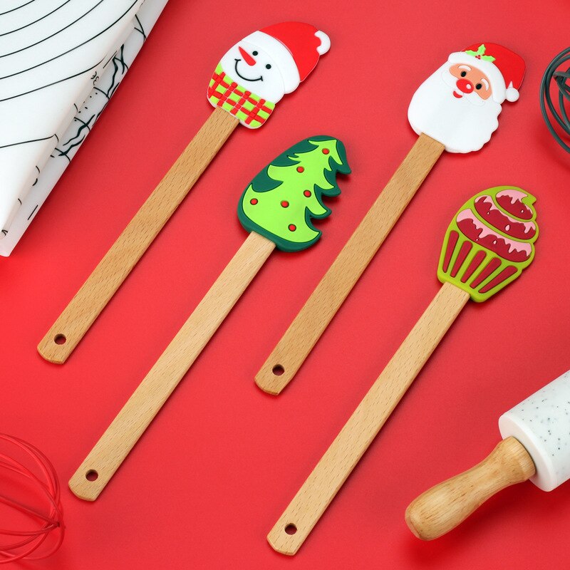 Silicone Christmas Holiday Spatula