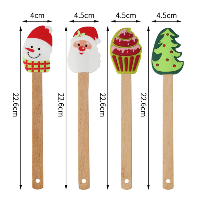 Silicone Christmas Holiday Spatula