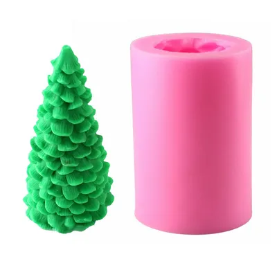Silicone Christmas Tree Candle Mold