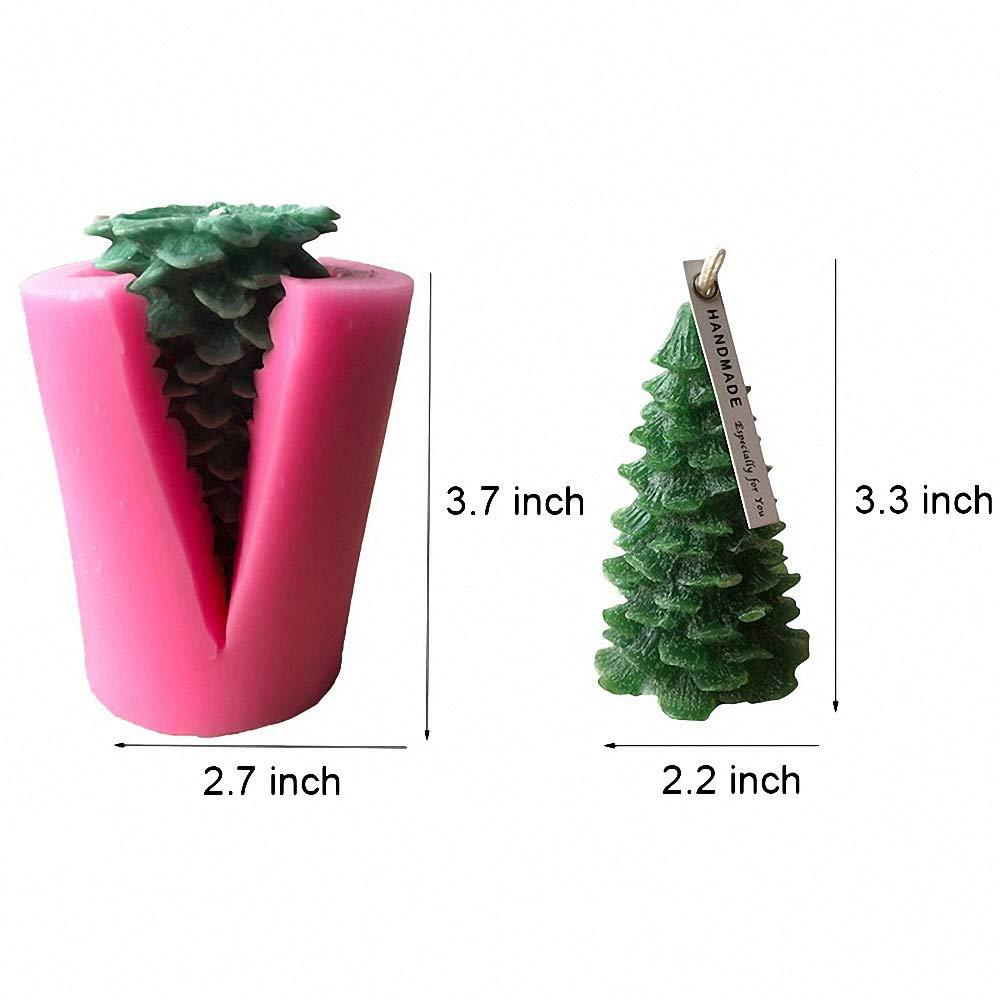 Silicone Christmas Tree Candle Mold