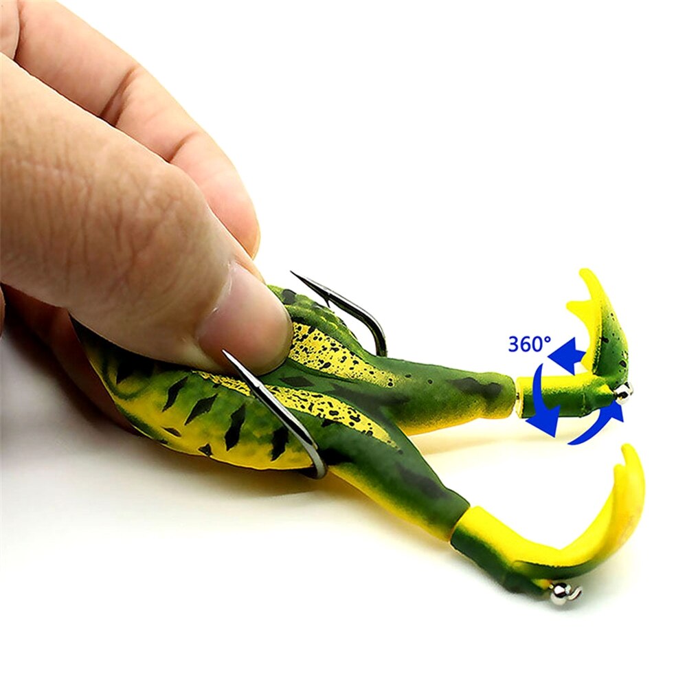 Silicone Colorful Frog Fishing Lure
