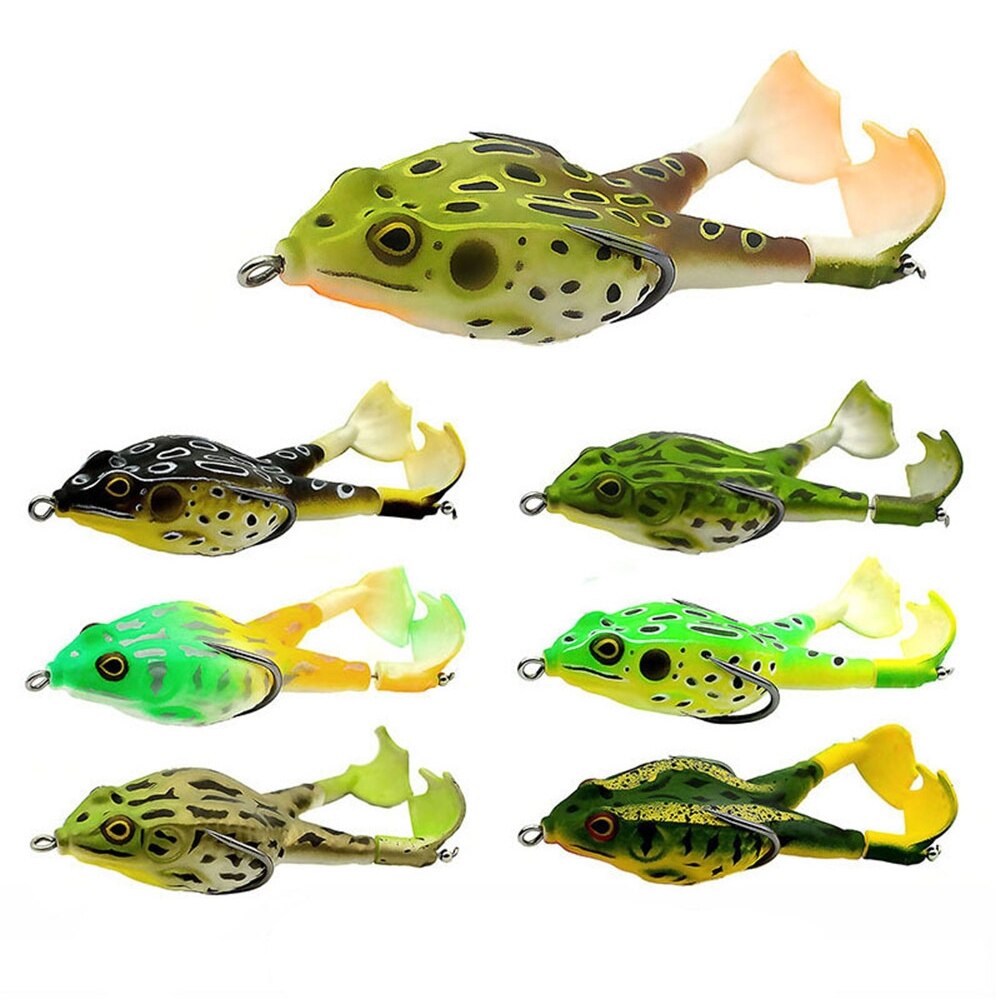 Silicone Colorful Frog Fishing Lure