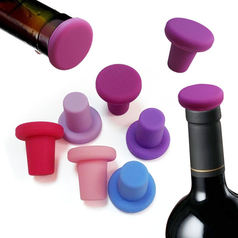 Silicone Cork Wine Bottle Stopper Silicone Cork Wine Bottle Stopper