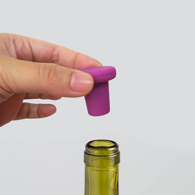 Silicone Cork Wine Bottle Stopper Silicone Cork Wine Bottle Stopper