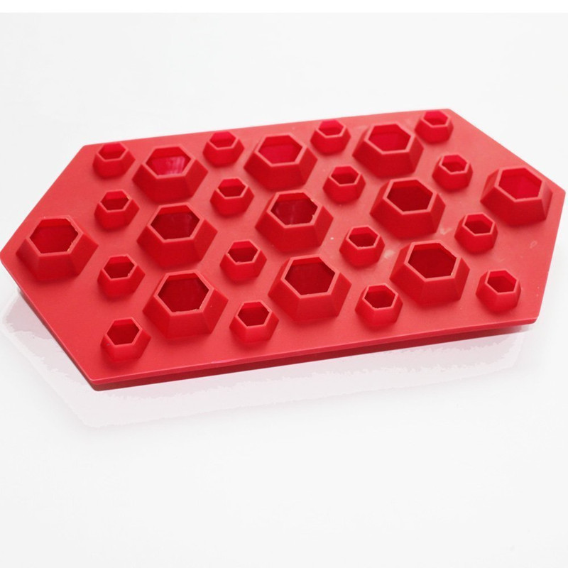 Silicone Diamond Shape Ice Cube Tray