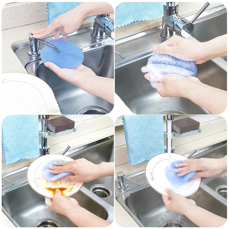 Silicone Dish Scrub Cleaning Brush