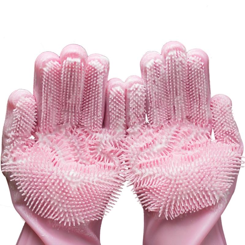 Silicone Dish Scrub Gloves (2 pcs) Silicone Dish Scrub Gloves (2 pcs)