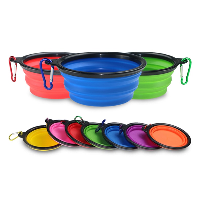 Silicone Dog Bowl Collapsible Feeder Silicone Dog Bowl Collapsible Feeder