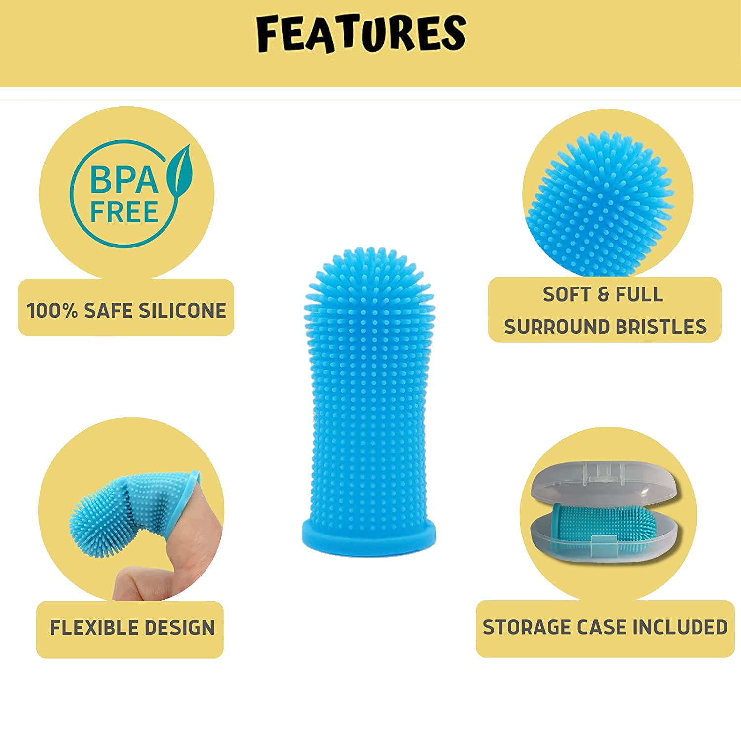 Silicone Dog Finger Brush