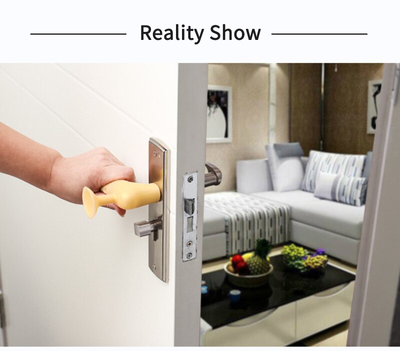 Silicone Door Handle Cover with Suction Cup Silicone Door Handle Cover with Suction Cup