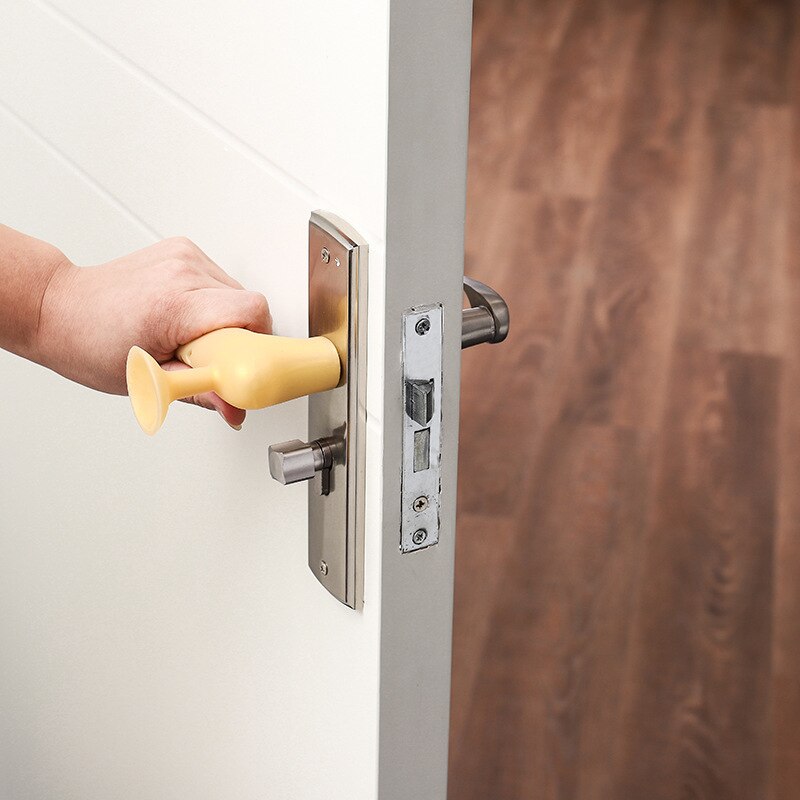 Silicone Door Handle Cover with Suction Cup Silicone Door Handle Cover with Suction Cup