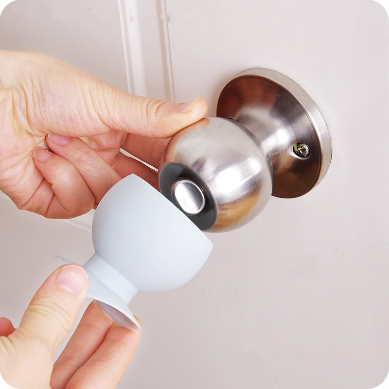 Silicone Door Knob Cover with Suction