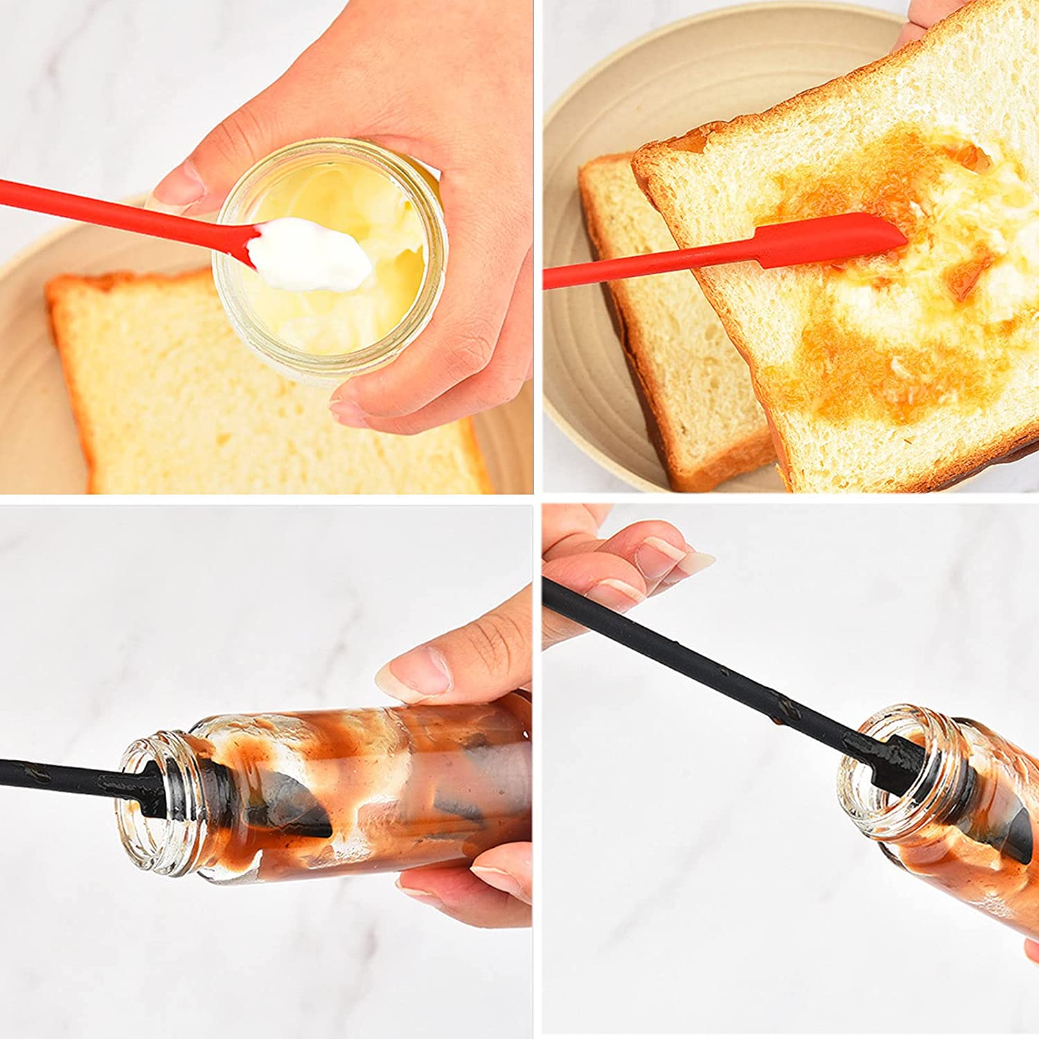 Silicone Double Head Jar Spatula