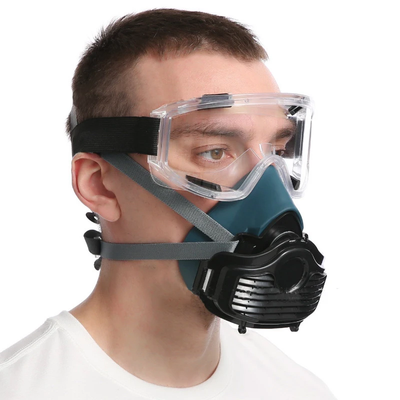 Silicone Dustproof Filter Mask Suitable For Spray Paint House Decoration Grinding Dust Respirator Self-Priming Filter